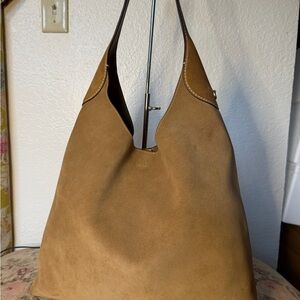 Coach Brooklyn 39 in Tan Suede